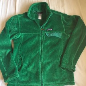 Patagonia green zip up Size SM